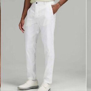 NWT LULULEMON Commission Classic Tapered Golf Pants Size 34x34 White